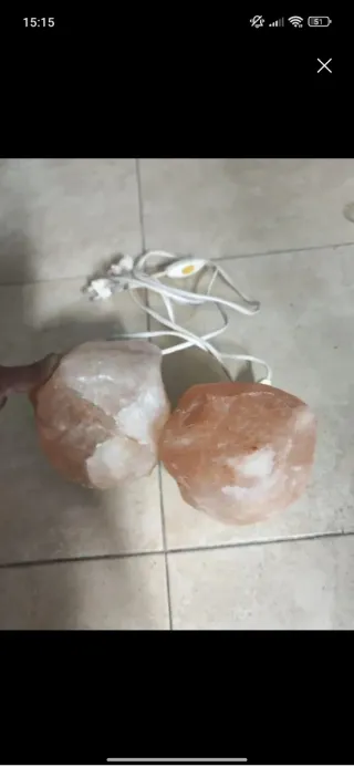 2 Lámparas de Sal Natural