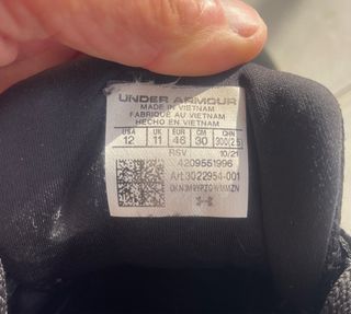 Zapatillas Under Armour Talla 46 Negras