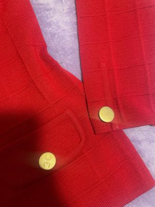 Chaqueta de punto escola Roja Talla 42