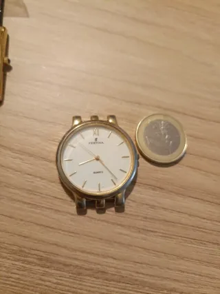 Reloj Festina Dorado y Blanco chapado en oro