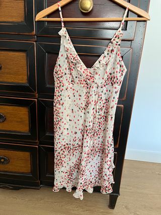 Vestido estampado flores talla M