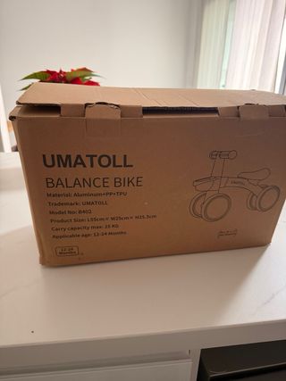 Bicicleta de equilibrio rosa UMATOLL