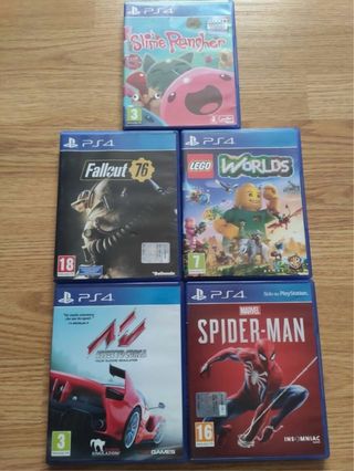 Juegos PS4: Slime Rancher, Fallout 76, LEGO Worlds