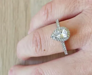 Conjunto Anillo y collar de Plata S925