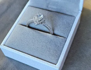 Conjunto Anillo y collar de Plata S925