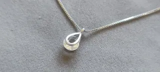 Conjunto Anillo y collar de Plata S925