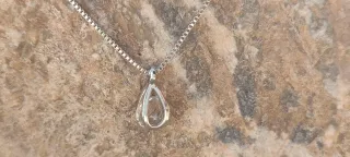 Conjunto Anillo y collar de Plata S925