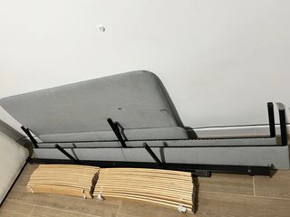 Cama IKEA Tela Gris