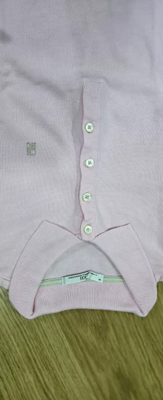 Polo Carolina Herrera rosa mujer manga corta