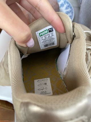 Scarpe Puma Suede Donna Beige Oro