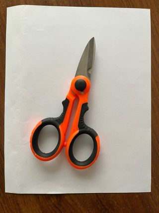 Tijeras de electricista con funda