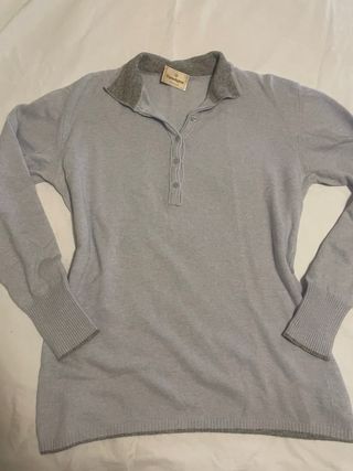 Suéter Paradigma Lana Gris Azul