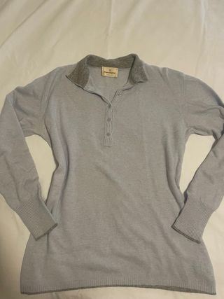 Suéter Paradigma Lana Gris Azul