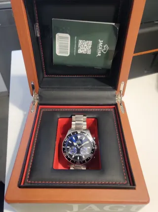 Reloj Jaguar Hombre Azul y Plateado