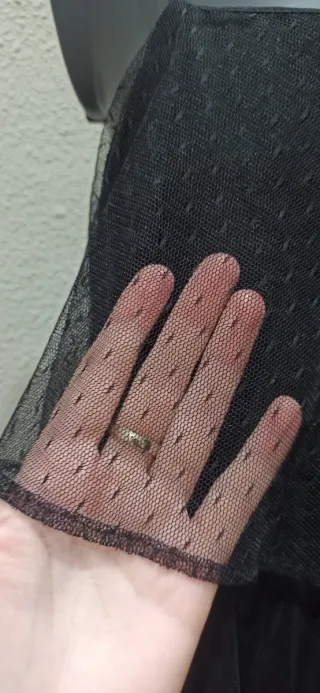 Vestido Zara tirantes gasa negro Zara S/M