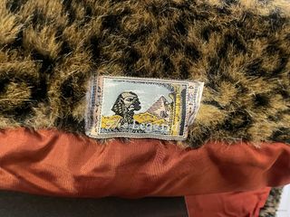 Abrigo vintage leopardo piel sintética años 80