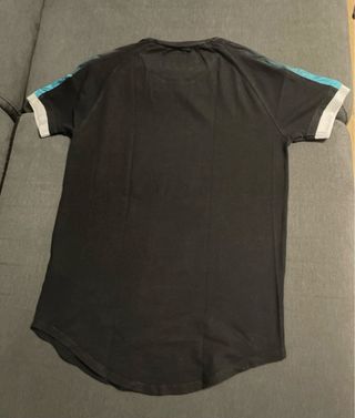 Camiseta Siksilk negra y azul - Talla M