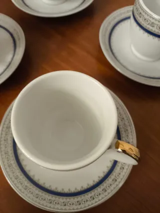 Set di 6 tazze in porcellana antiche