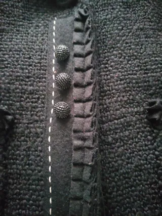 Abrigo Tintoretto Negro Mujer