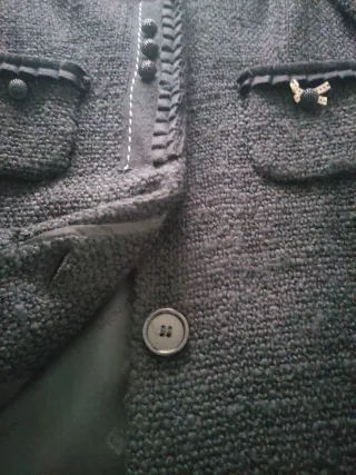 Abrigo Tintoretto Negro Mujer