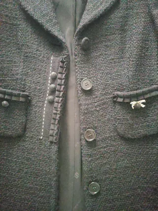 Abrigo Tintoretto Negro Mujer