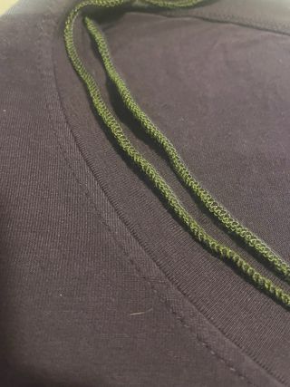 Camisetas de algodón morado y verde