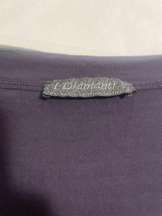 Camisetas de algodón morado y verde