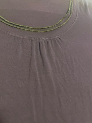 Camisetas de algodón morado y verde