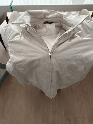 Chaqueta Zara Bomber Beige Talla XL