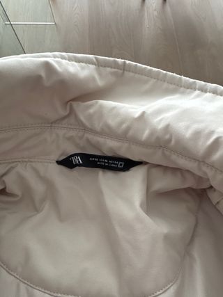 Chaqueta Zara Bomber Beige Talla XL