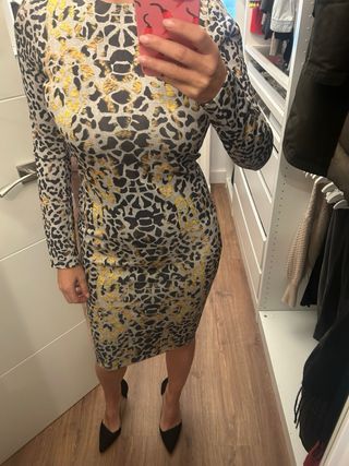 Vestido MIDI estampado animal print