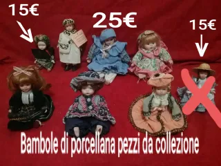 Bambole di porcellana da collezione