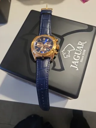 Reloj Jaguar Hombre Azul/Dorado
