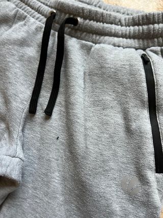 Pantalón Deportivo Gris con Cremallera Talla M