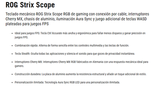 Teclado Mecánico ROG Strix Scope RGB Gaming