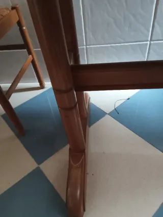 Mesa de cocina extensible madera