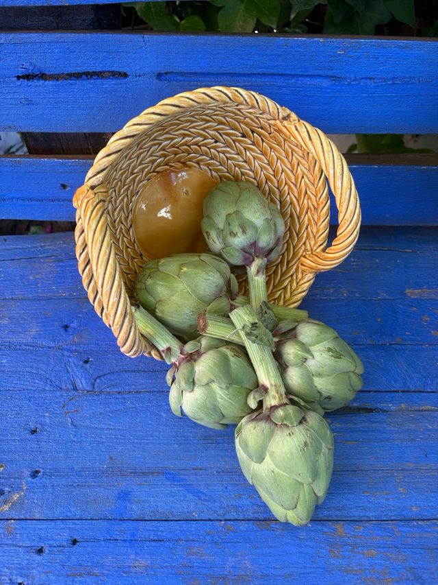 CESTA IN CERAMICA VINTAGE