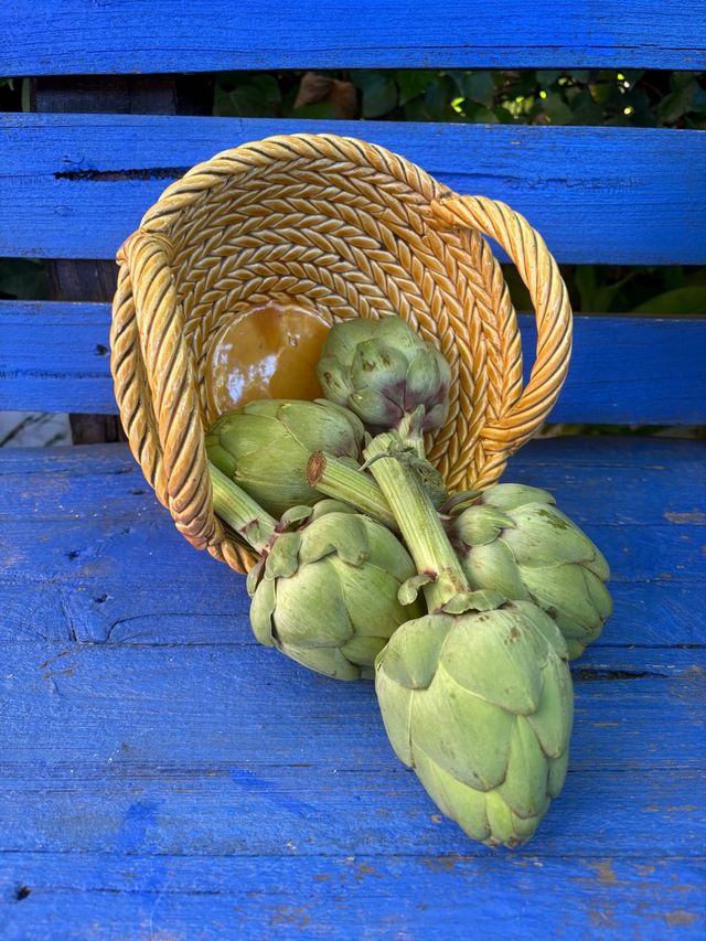 CESTA IN CERAMICA VINTAGE