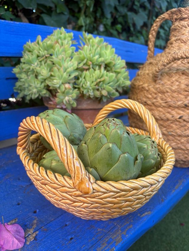 CESTA IN CERAMICA VINTAGE