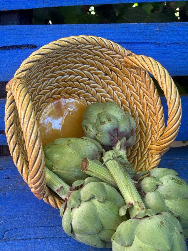 CESTA IN CERAMICA VINTAGE