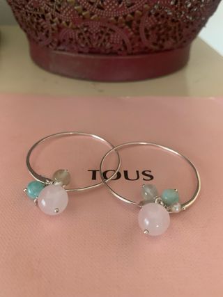 Pendientes Tous Plata Ley y Gemas