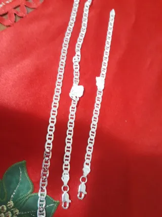 Set collana e bracciale argento