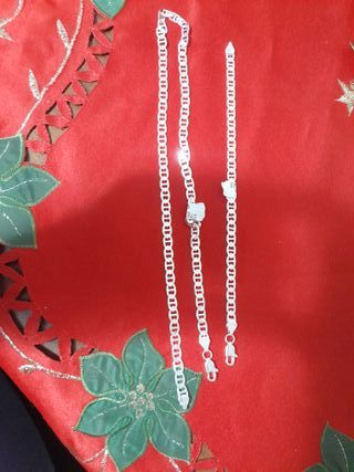 Set collana e bracciale argento
