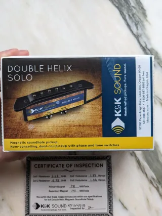 K&K Double Helix Solo Pickup Guitarra