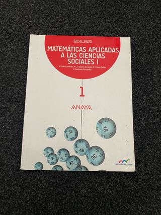 Matemáticas aplicadas a las Ciencias Sociales I.