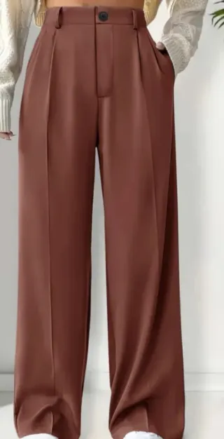 Pantalón nuevo sin etiqueta talla XL marrón rosado