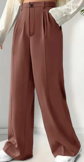 Pantalón nuevo sin etiqueta talla XL marrón rosado