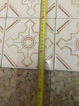 Lote de 15 azulejos antiguos decorados