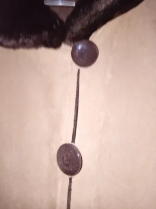 Abrigo reversible marrón y beig