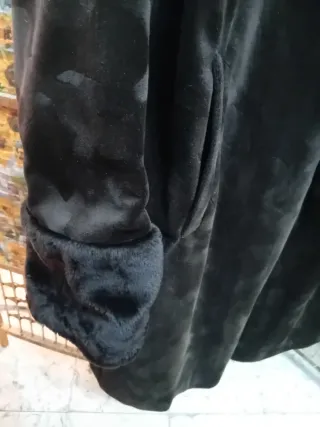 Abrigo reversible marrón y beig